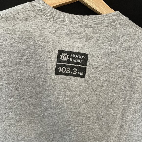 Moody Bible Institute Walk Worthy t-shirt short sleeved gray cotton size S - Picture 9 of 9